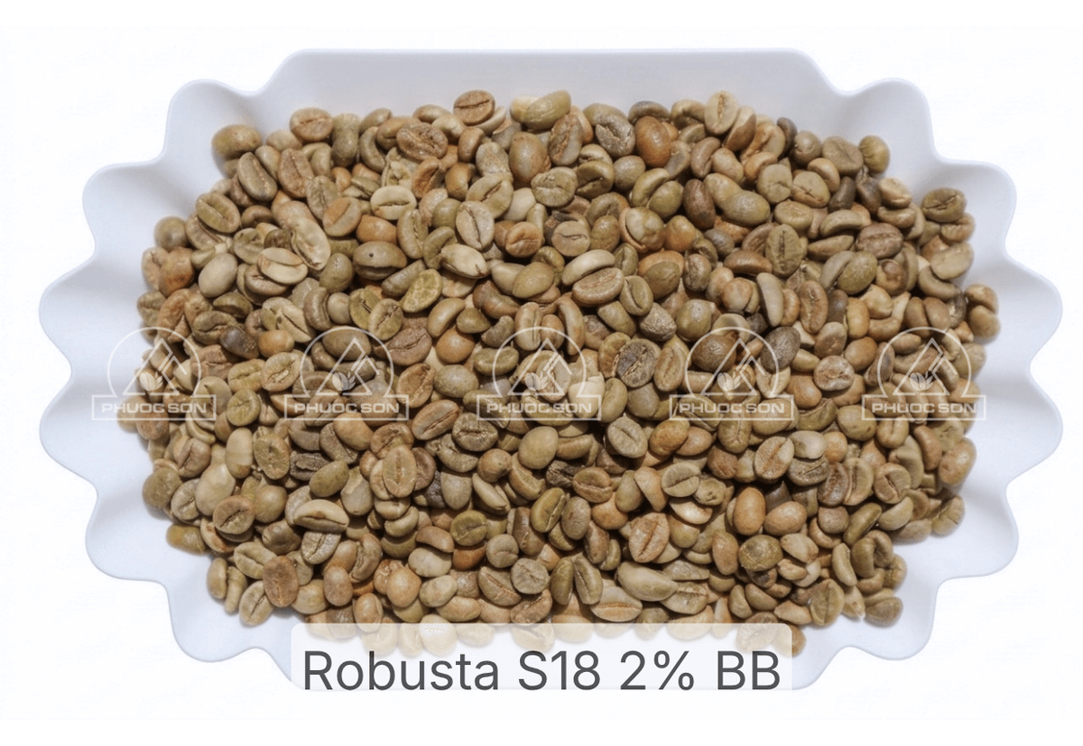 Robusta Coffee Grade 1 R18-2% Black & Broken